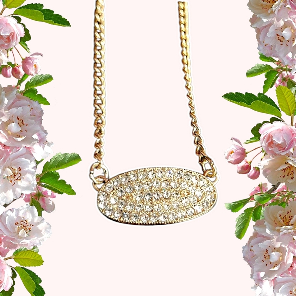💛 4/$20 | Handmade Dainty Rhinestone Necklace